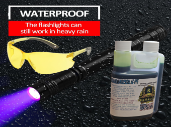 Universal Ac Leak Detection Uv Dye 8 oz Green Highly Concentrated