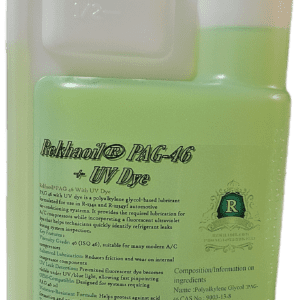 A green bottle labeled "Antimicrobial MC-45 + UV Stop" with detailed instructions.